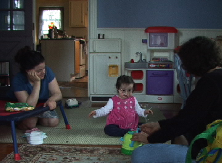 Guidelines for choosing contexts: LA plays bubbles with her mom & Janice